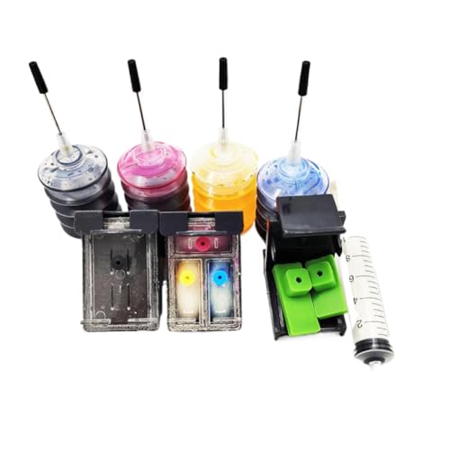 ForgeCore Cartucho de Tinta 664 664XL Compatible con Deskjet Ink Advantage 2675 2676 2677 Deskjet 1115 1118 2135 2678(1set with Ink)