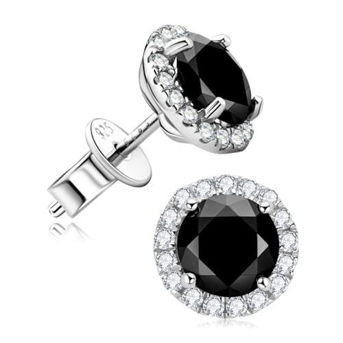Boucles d'oreilles Moissanite round pour illuminer vos soirées et votre style urbain