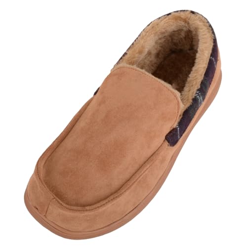 Pantoufles faciles à enfiler homme doublure fausse fourrure Absolute Footwear