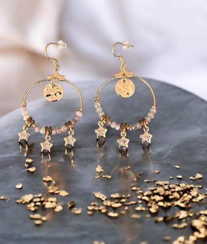 Pendientes bohemios de estrella dorada para looks de verano boho chic 6