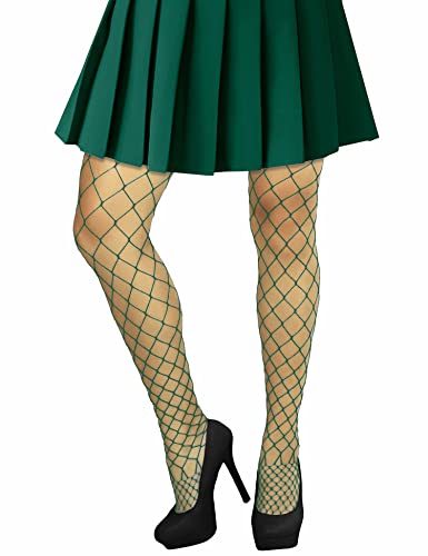 Image of Lastclream High Waisted Fishnet Tights for Women Sexy Fishnets Stockings Full Footed Fishnet Sheer Pantyhose Plus Size
