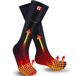 Svpro Beheizte Socken Wiederaufladbare Elektrische Beheizbare Socken Damen Herren Batterie Heizsocken,Heizbar…