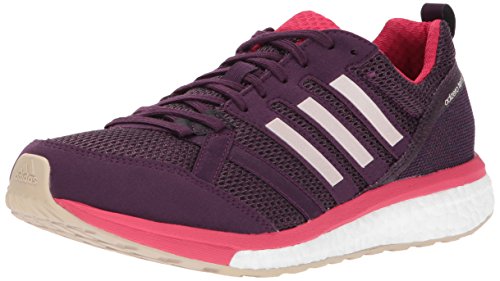 adidas Women's Adizero Tempo 9 w Running Shoe, Red Night/Ice Energy Pink, 5 Medium US