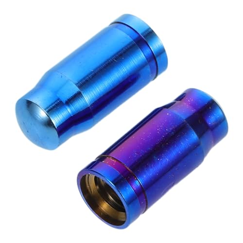 GANAZONO 2pcs Tapas de Válvula para Bicicleta en Aleación de Titanio, Cubiertas de Válvula para Neumáticos de Bicicleta de Carretera, a Prueba de Fugas, Fáciles de Instalar para Ciclismo al Aire Libre miniatura 1