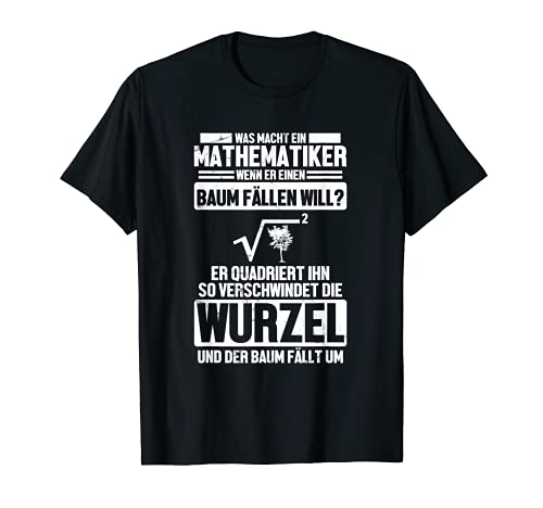Matemáticas Cuadrado Árbol Matemático Científico Camiseta