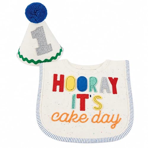 Mud Pie baby boys Boy CAKE SMASHING SET Hooray Its Cake Day! One Size US
