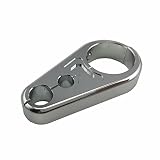 HANSWD Motorcycle Brake Cable Clamp Clutch Throttle Cord Holder Frame for 1" Handlebar (Silver)
