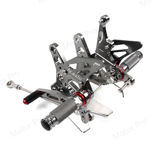 Commandes reculées réglables SV650 SV650X 2016-2023 ensemble arrière pédales
