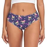 Gugusary Women's Underwear Magic Unicorn Breathable Classic Briefs Soft Ladies Stretch Pantie M