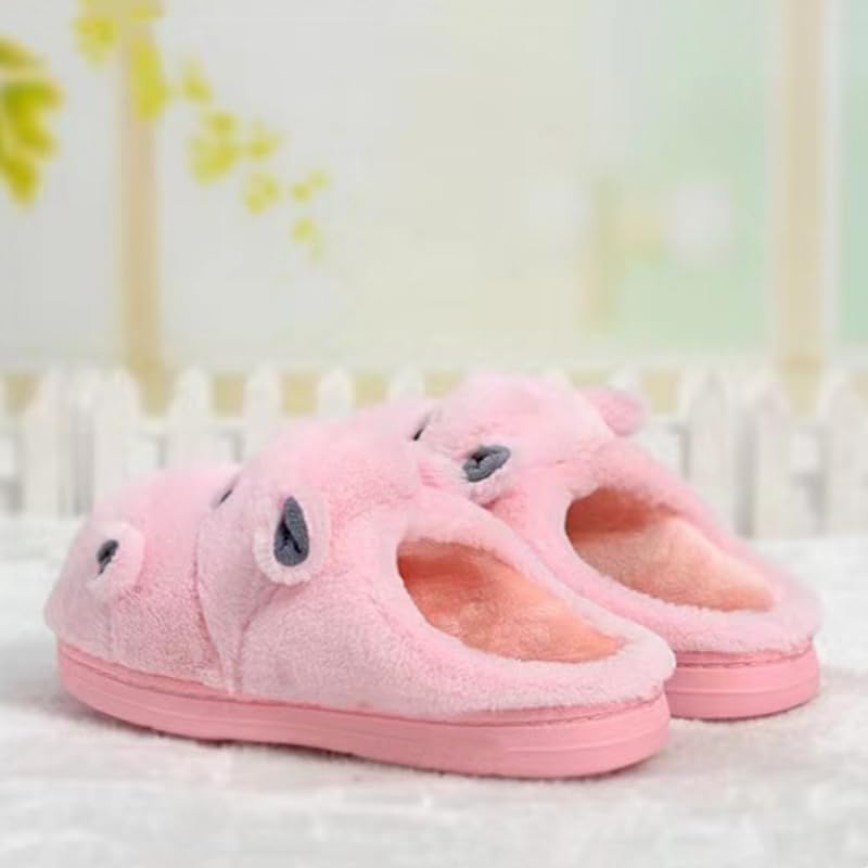 Funny Hippo Plush Slippers for Women Men Soft Comfortable Winter cotton shoes4