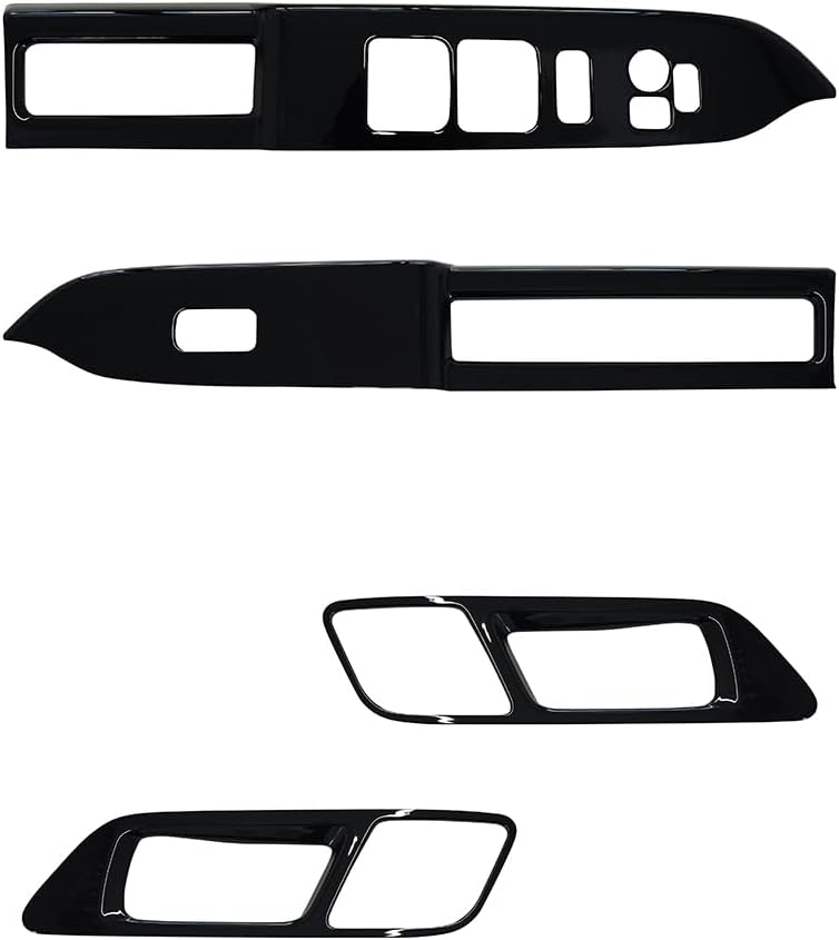 Samurai Produce Spacia Custom MK54S MK94S Window Switch Panel & Inner Door Handle Panel Piano Black