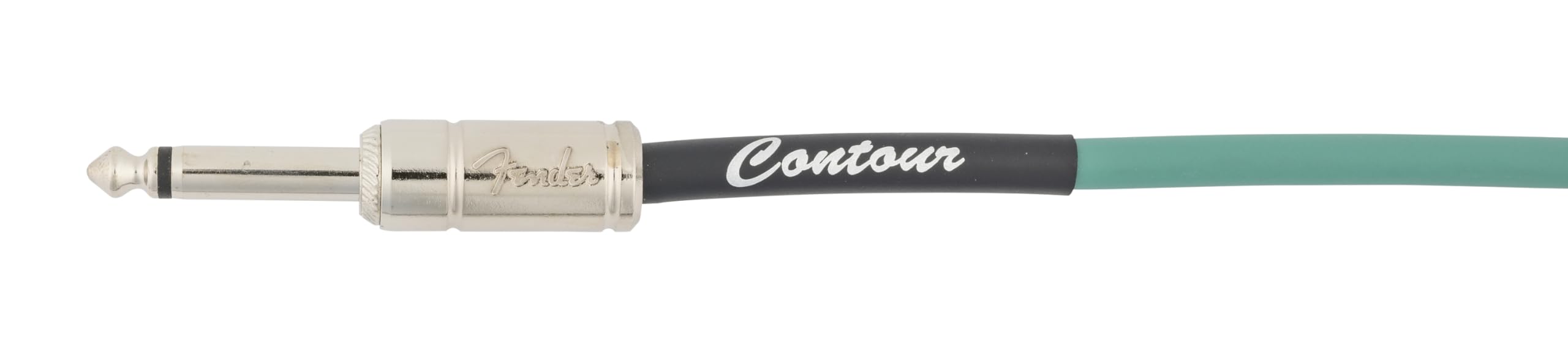 Fender Contour Instrument Cable, Guitar Cable, Guitar Accessories, Straight/Straight, Sherwood Green, 18.6 ft - Image 2