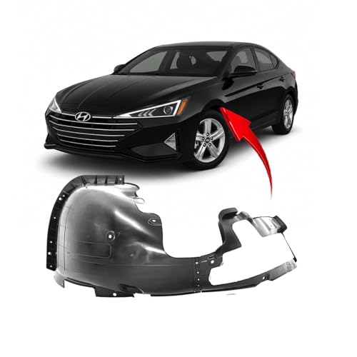 Image of FitParts Compatible with Hyundai Elantra 2019-2020 Front Left Fender Liner