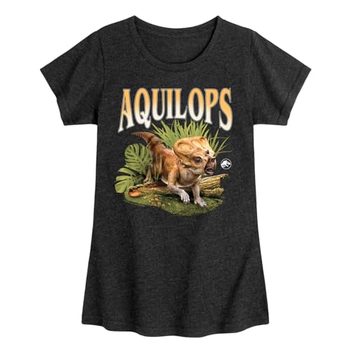 Jurassic World: Rebirth - Aquilops - Toddler and Youth Girls Fitted Short Sleeve Graphic T-Shirt - Main Image