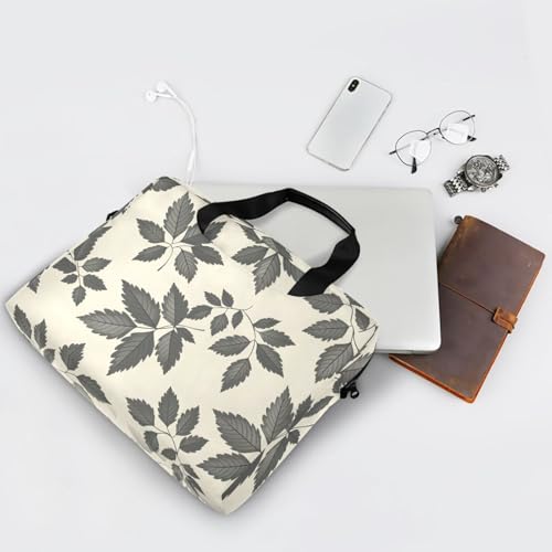 Maletín para portátil ALAZA beige patrón hojas 13-15.6 pulg miniatura 7