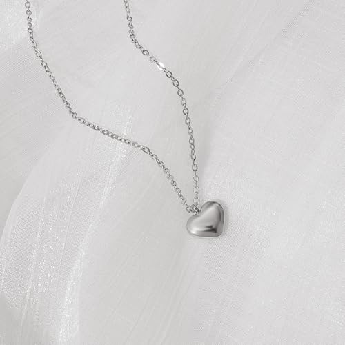 RIPFEVURN Cremation Jewelry Tiny Heart Urn Necklaces for Ashes for Women Men Stainless Steel Small Urn Locket for Human Ashes Holder Memorial Keepsake Pendant3