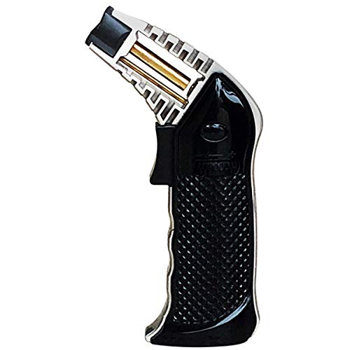 Encendedor de antorcha de escritorio Bazooka negro miniatura 1