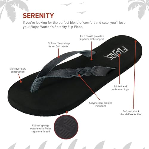 Image of Flojos Serenity Women's Sandal, Thong W /Outside Strap Woven