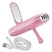 Produktbild Kleber Trockner für Wimpernverlängerung, Handheld Mini Wimpern Trockner Ventilator mit Spiegel, Tragbarer Gebläse für Wimpernkleber und Nagellack, USB Lüfter mit T-Halterung(Rosa)