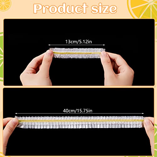 Ruig 100 Pcs Fresh Keeping Bags, Disposable Food Covers Plastic Wrap Cover Elasticated Food Covers Cling Film Bag for Fruit Vegetables Food, Blue,red