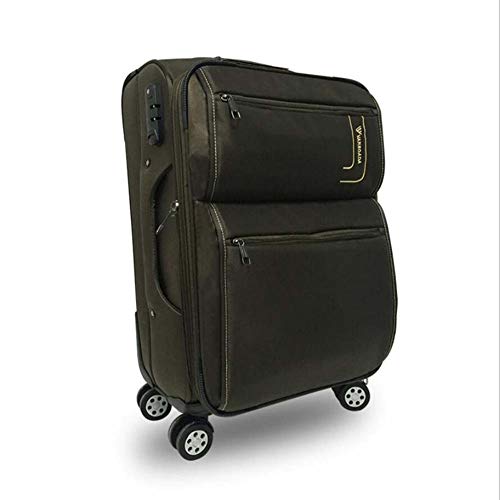 AQWWHY Equipaje Maleta de Tela Impermeable Oxford Extensible Softshell para Llevar   con 4 Ruedas giratorias Mango telescópico 20in24in28in para Hombres y Mujeres Viajes de Negocios