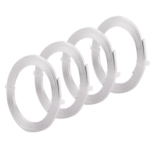 Fil en aluminium argenté souple 3x1mm pour former des structures rigides