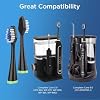 استبدال رؤوس فرشاة الأسنان للعناية الكاملة Waterpik 5.0 / 9.0 (CC-01 / WP-862) ، STRB-8WB ، (8 -حزمة ، أسود)