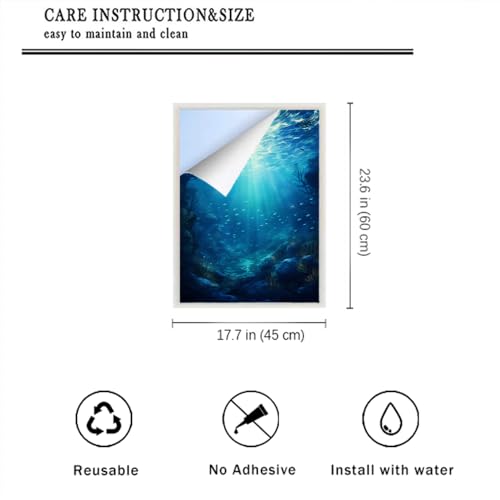 Vinilo Decorativo para Ventana Modern Ocean 17.7x23.6 in miniatura 2