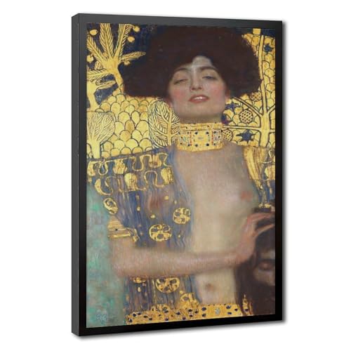 Affiche Gustav Klimt Judith et la tête d'Holopherne sur toile encadrée 61x91 cm