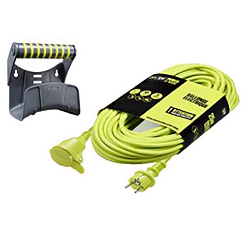 Rallonge de câble électrique de 20 mètres pour Jardin 3 x 1,5 mm avec poignée de Support et...