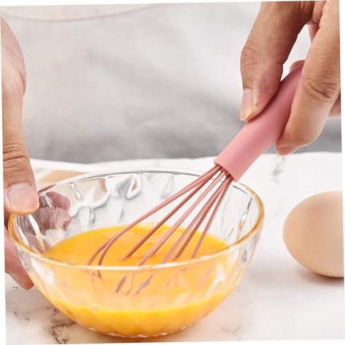 Batidor de silicona de 6 pulgadas y mango corto, pack de 16 piezas para repostería casera 8