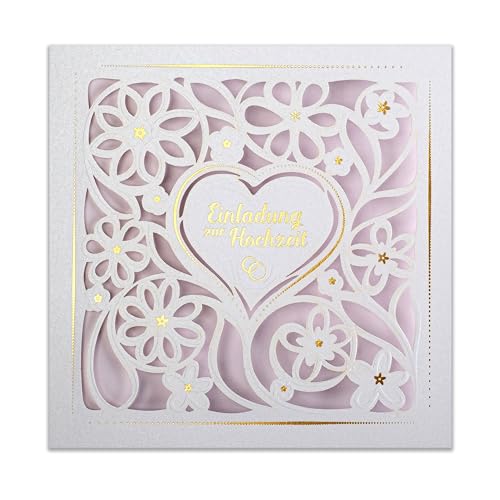 Invitations de mariage avec inserts et enveloppes pour sublimer votre annonce
