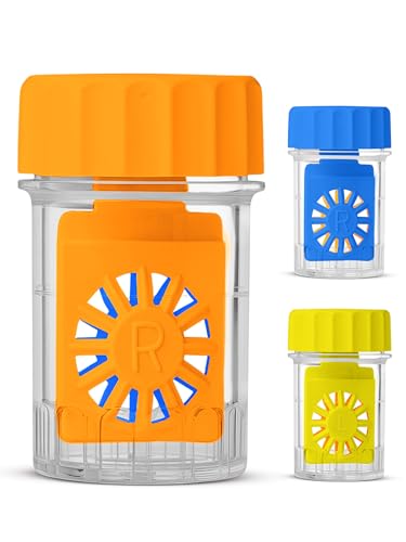 Nettoyant pour lentilles de contact avec boîtier rotatif efficace | 3 récipients