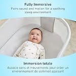 Graco SmartSense Soothing Baby Bassinet & Rocker with Cry Detection Technology, Includes 100% Organic Cotton Sheet, Luna