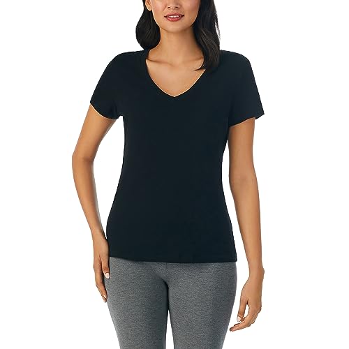 Nautica Womens Sleep Shirt - Lightweight, Breathable Pajama Top - Cotton Knit Jersey V-Neck Sleepwear and Loungewear