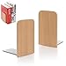 Serre Livre, 1 Paires Serre Livres en Bois, Bookends Robustes, Presse Livres, Cale Livre, Presse Livres Support, pour Maison, Bureau, l'École, Bibliothèque, Hêtre(Tête Carrée )
