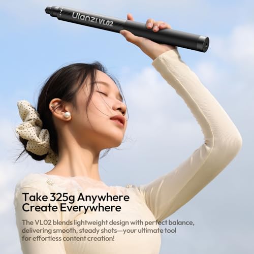 Image of ULANZI VL02 2.7m Carbon Fiber Extended Invisible Selfie Stick, Compatible with Insta360 X5 /X4 /X3 /Ace Pro /GO 3S /ONE X2 /DJI Osmo 360, Extension Pole Waterproof Handle Grip for GoPro, Phone and More