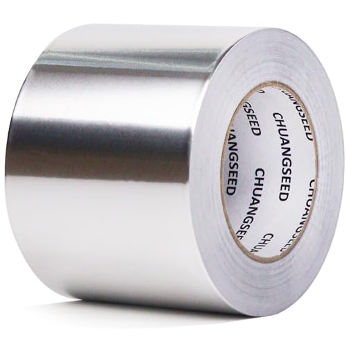 CHUANGSEED Ruban Adhésif Aluminium,100mmX50m,Bande adhesive professionnel en aluminium haute...