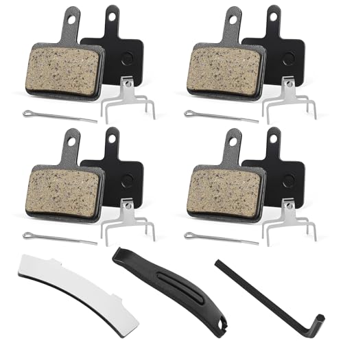 4 Pairs Resin Semi-Metallic MTB Brake Pads