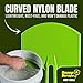 Buddy Tools Scoop-N-Scrape - Efficient Bucket Scoop for 5-Gallon - Lightweight and Durable Curved Bucket Trowel - Made with Heavy-Duty Nylon - Scrapes Clean, No More Shavings