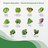 Organo Republic 22 Lettuce & Salad Greens Seeds Variety Pack 24,700+ Non-GMO Heirloom Lettuce Seeds for Indoor & Outdoor Garden, Hydroponics, Aerogarden - Arugula, Kale, Spinach, Swiss Chard, Lettuce #3
