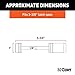 CURT 23523 Chrome Trailer Tongue Coupler Lock, 1/4-Inch Pin Diameter, Up to 3-3/8-Inch Span