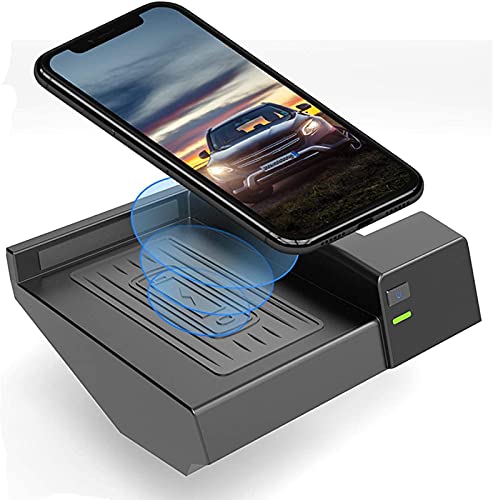 XLARSH Wireless Car Charger for b-ENZ C/Class W205 C180 C200/300 C260 AMG GLC 2015 2016 2017 2018/19 2020 with QC 3.0 and USB Port Wireless Charging pad