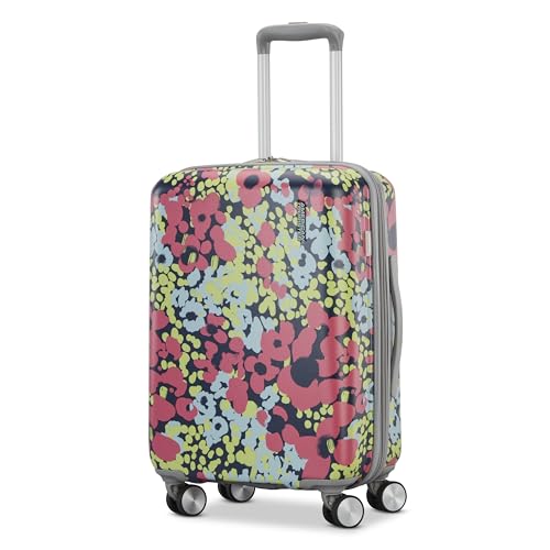 Image of American Tourister Moonlight II Hardside Expandable Luggage with Spinner Wheels, Poppy Pattern, Carry-On 20-Inch