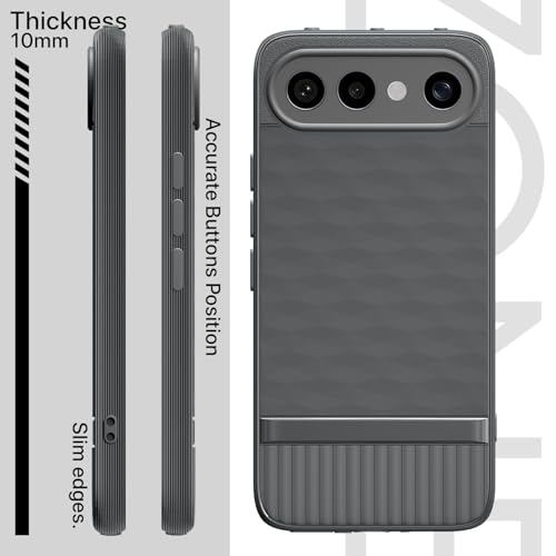 Image of Pikkme Back Cover for Vivo X300 FE 5G Camera Protection 3D Hexa Cube Design Silicone Protective Bumper Case (Grey)