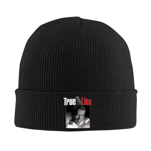 Kakiinr True Lies Retro Movie Gestrickte Beanie-Mütze für Damen und Herren Bild: Kakiinr True Lies Retro Movie Gestrickte Beanie-Mütze für Damen und Herren