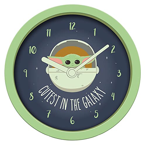PYRAMID INTERNATIONAL, Reloj de sobremesa Cutest in The Galaxy de Star Wars The Mandalorian