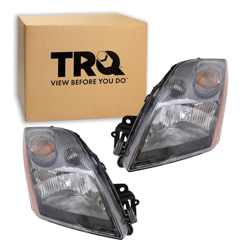Image of TRQ Headlight Assembly Set NI2502169 NI2503169 Compatible with 2007-2009 Nissan Sentra