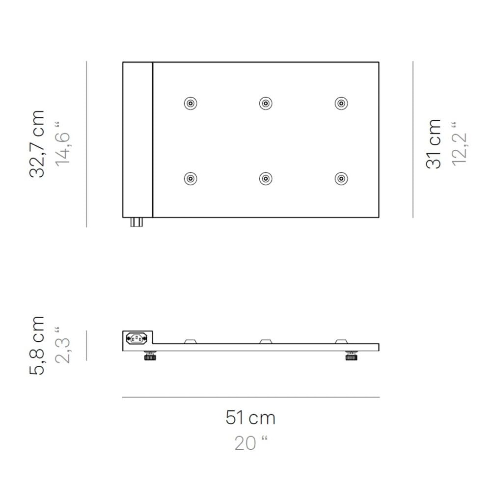 Zafferano Base di Ricarica a Contatto Multipla e Modulare (Max 6 pz) per Poldina Pro, Poldina Pro mini, Dama Pro, Pina Pro, AC220-240V 50/60Hz, Plug EU - Nero