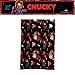 Franco Collectibles Chucky & Tiffany Halloween Horror Throw Blanket, Super Soft Cozy Plush Bedding, 50